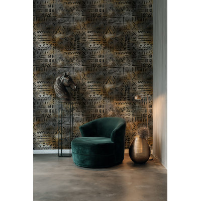 Rouleau de papier peint Tribal Mudcloth