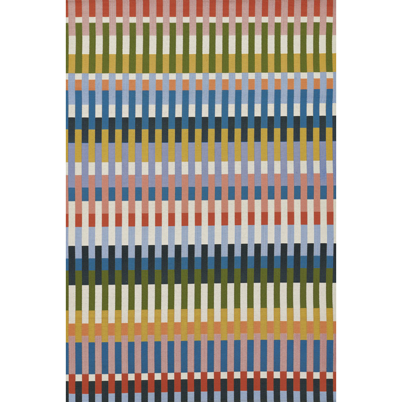 Tapis intérieur / extérieur rayé Icon, Rectangle 8 pi 10 po x 11 pi 10 po