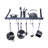 36" Solid Frame Bookshelf Wall Rack with Straight Arms & 8 Hooks
