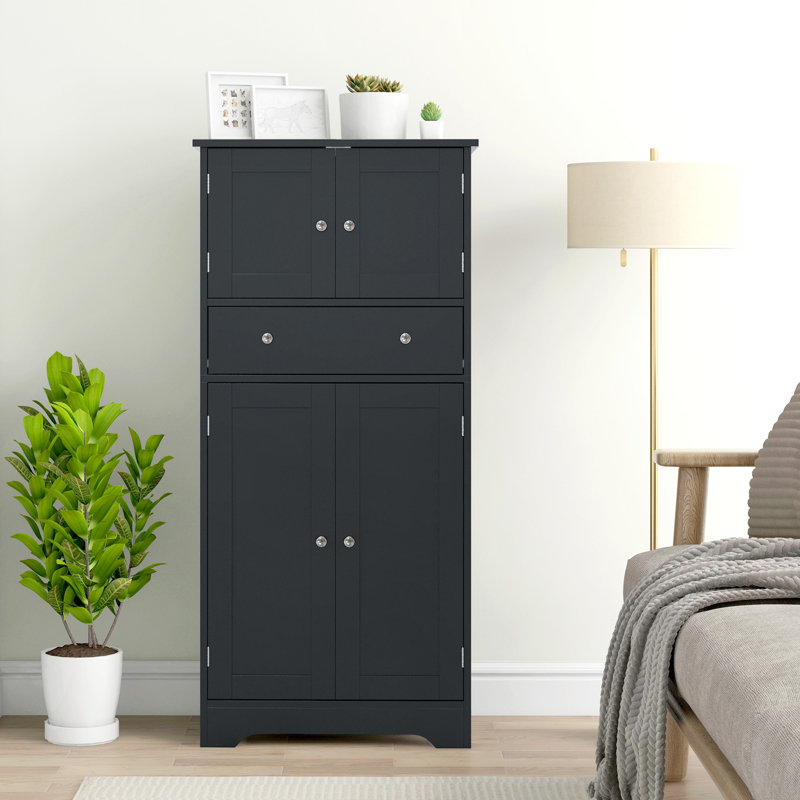 Armoire de rangement pour garde-manger 50,5 "avec portes et tablette réglable
