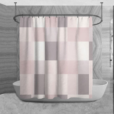 Kwabene Microfiber Shower Curtain