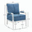 Chaise d'appoint rembourrée avec structure en bois tourné-131518843-131518844