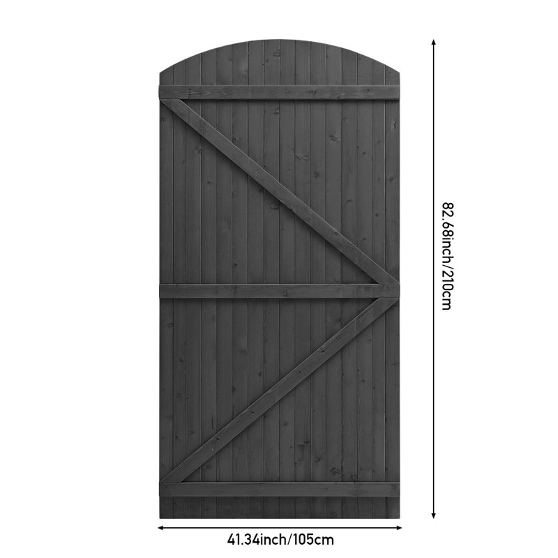 Adelphie Wood Gate, 210cm H x 105cm W x 3cm D
