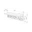 Popy Wall Mounted Floating Shelf with 7 Coat Hanger Hooks-1737378473
