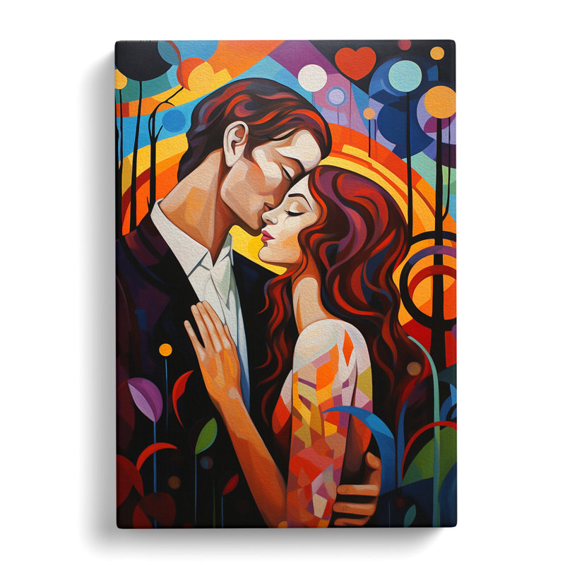 Lovers Modern No.2 - Wrapped Canvas Print, 50cm H x 35cm W x 3cm D