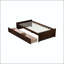 Lit simple avec 2 tiroirs - Bois d'hévéa massif-1513034226