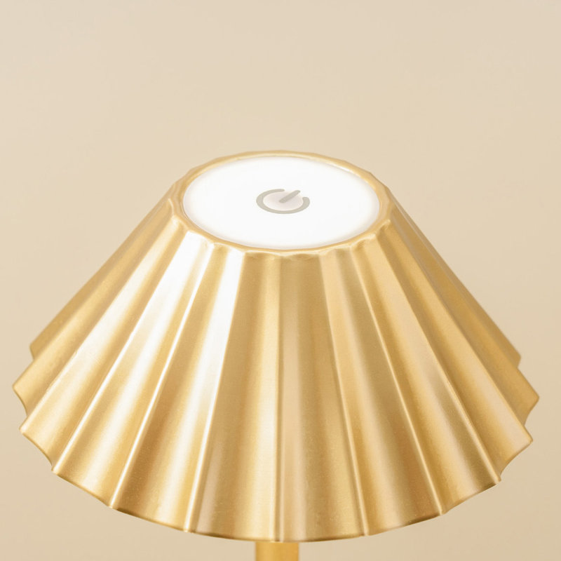 Bethenia Plastic LED Flush Mounted Sconce, Gold