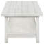 Table basse en bois blanc patiné avec tablette Castleton-1932770956