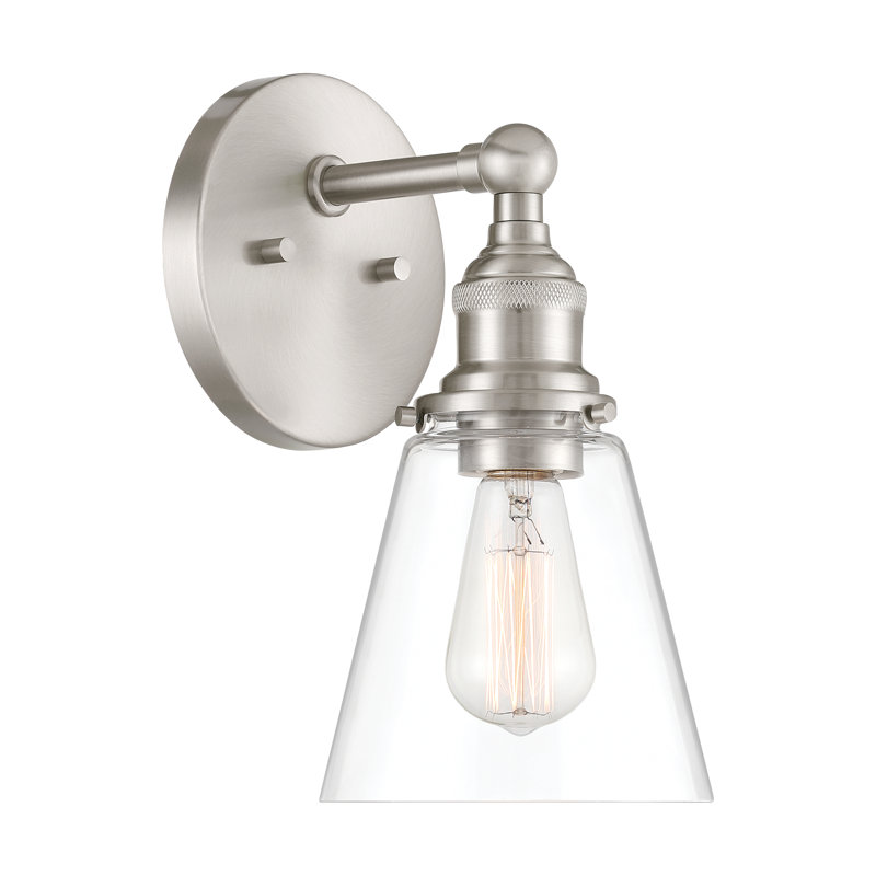 Barwell 11.75" High 1-Light Bath Sconce, 11.75" H x 6" W x 7.75" D