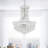Andres Crystal 18" Chrome Chandelier for Dining Rooms Living Rooms Staircases Foyers, 8-Light with E12 Bulb Base-31769326
