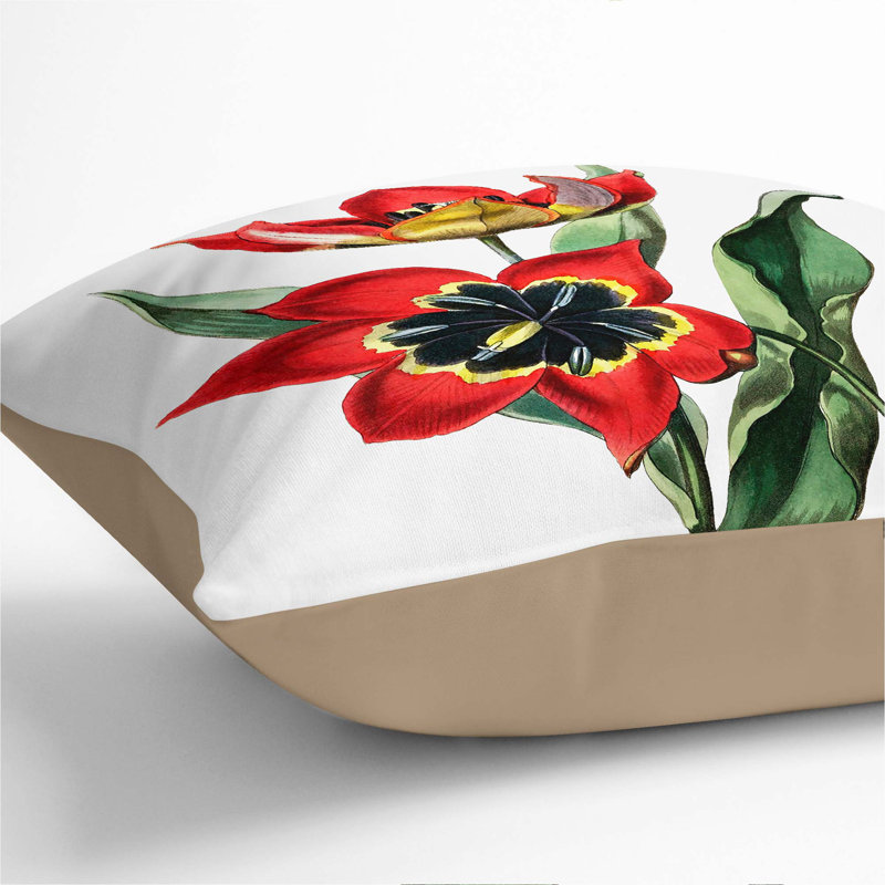 Square Throw Cushion, 40cm H x 40cm W x 15cm D, Stone