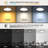 Dimmable LED Flush Mount Ceiling Light with Remote Control Night Light