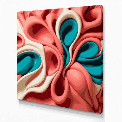 Art mural sur toile Biomorphic Abstraction 27