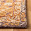 Tapis orange / beige en laine / coton touffeté à la main-1412078054