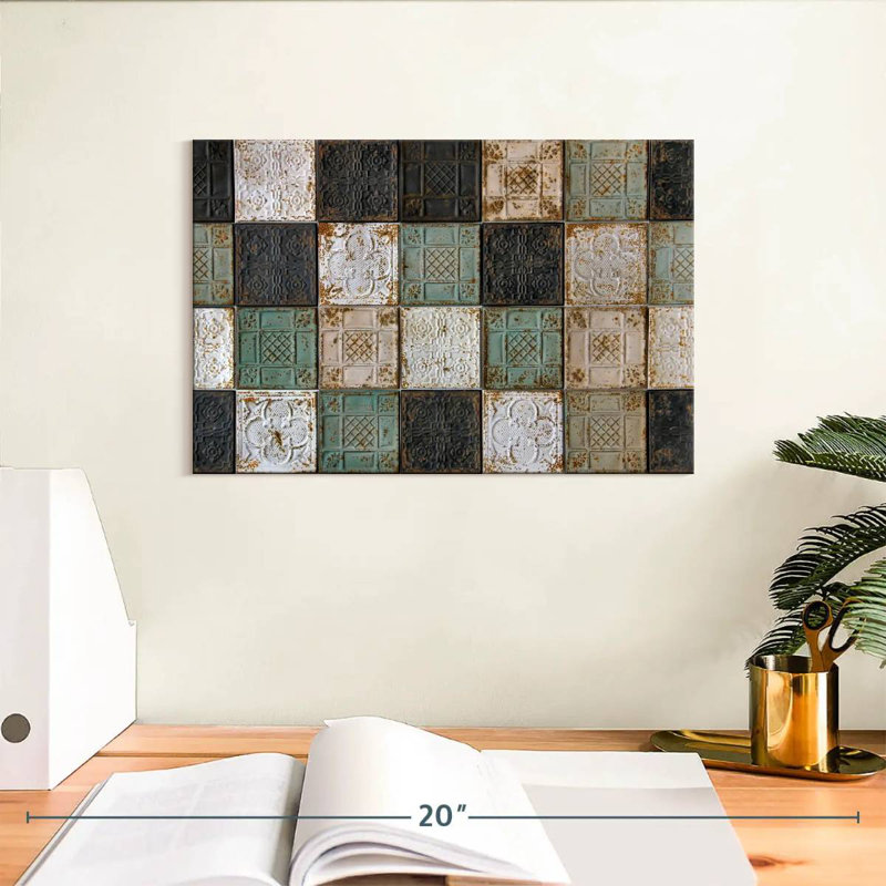Lilie Old Ceiling Tiles, 8" H x 12" W