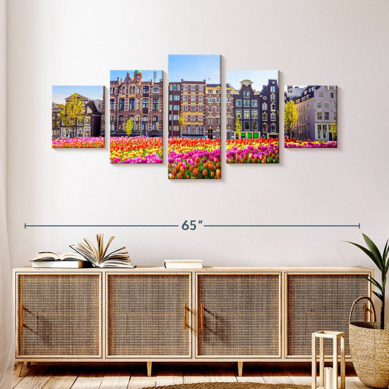 Amsterdam Tulipes, H 24 po x l 55 po