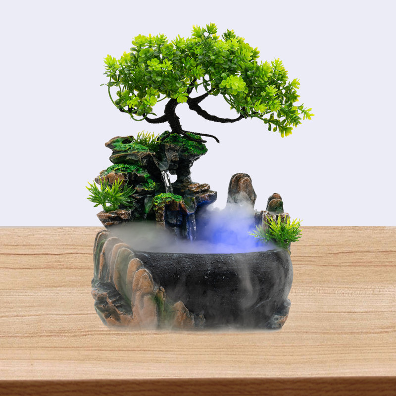Kitson Weather Resistant Table Top Fountain with Light