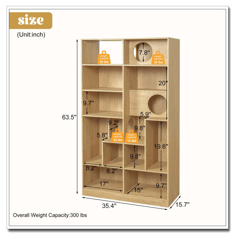 Maison pour chat moderne 2 en 1, Naturel