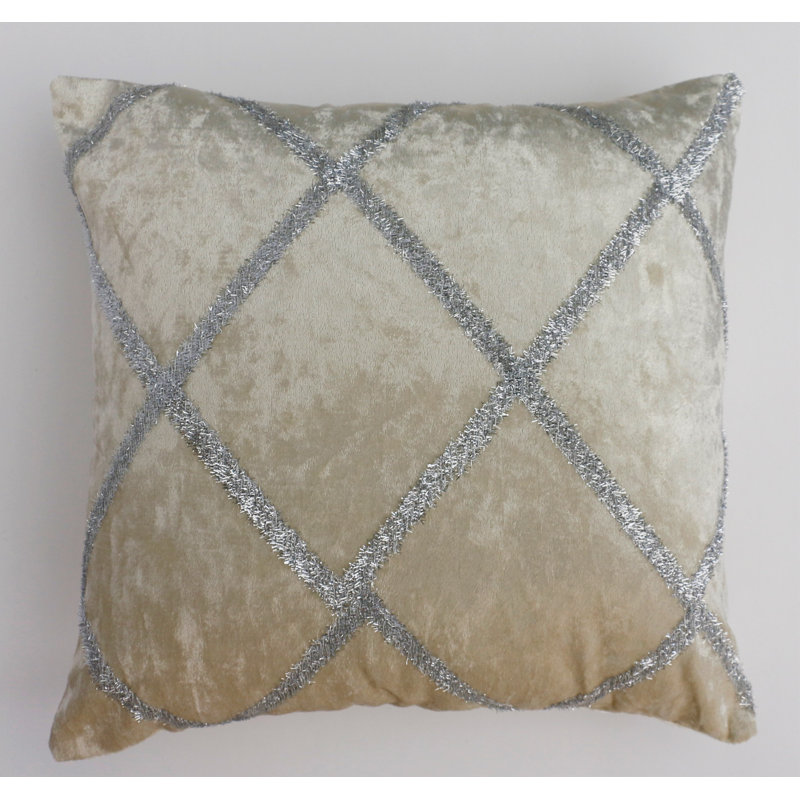 Dylan Square Pillow Cover, Ivory