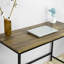 Rotan Metal Base Writing Desk