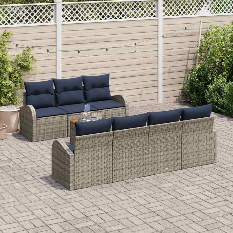 Ensemble de canapé de jardin avec coussin 8 pièces vidaXL