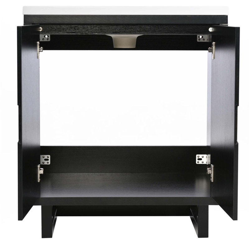 Ensemble de meuble-lavabo 30 "avec lavabo, Noir