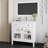 36"Mid-Century Bathroom Vanity with Motion-Sensor Light & Patterned Glass,Farmhouse Sink Cabinet with Storage, High-End Restroom Vanity-944579612