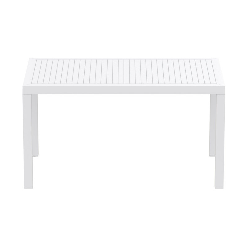 Outdoor Dining Table , in. W 31.5'' in. D, White, 55 Inch