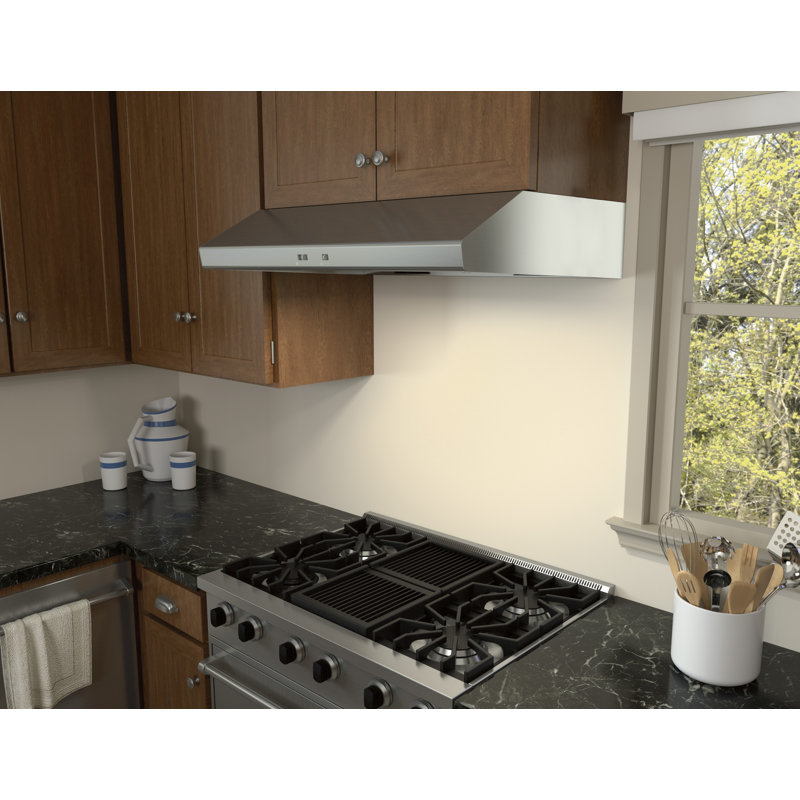 Core Zephyr 30" 600 CFM Under Cabinet Range Hood, Silver