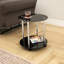 Markesan Glass Top End Table