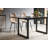 Square Extendable Dining Table With Metal Leg,Modern Space Saving Kitchen Table-637099742-637099738