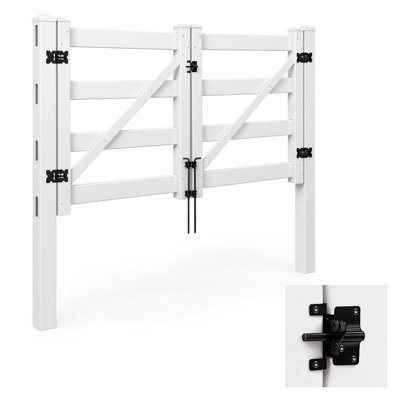Ensemble de barrière double 5 pi x 4 pi en vinyle Ranch