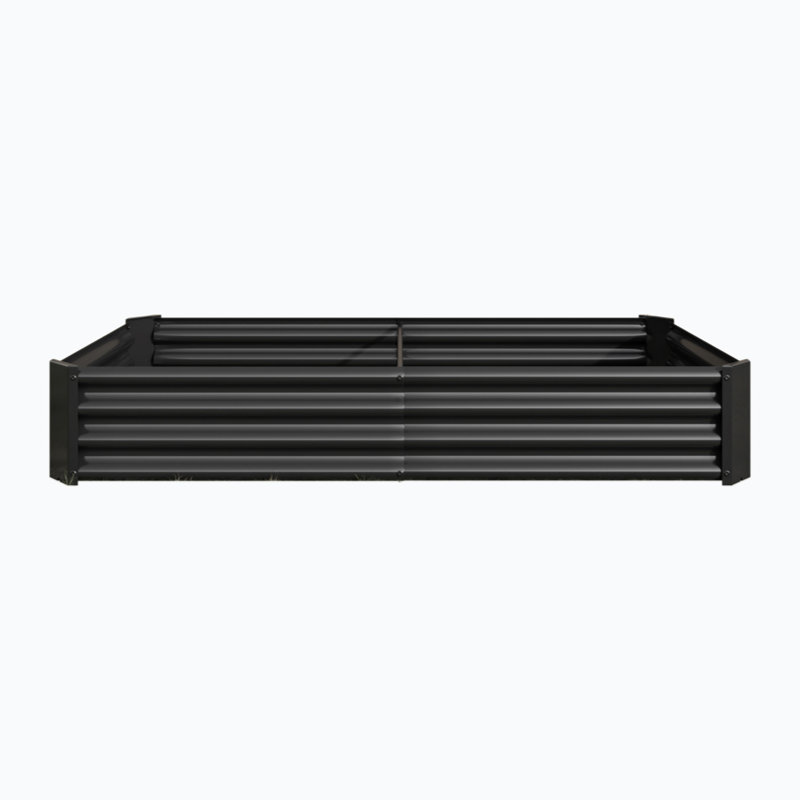Wolbertus Metal Planter Bed, Black