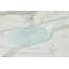Mini Glass Oval Cheese Tray, White