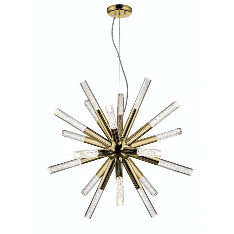 Lustre sphérique Masha Spoutnik, Laiton doré