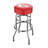 Commercial Grade Chrome Swivel Bar Stool with Vibrant Team Colors  -113702926