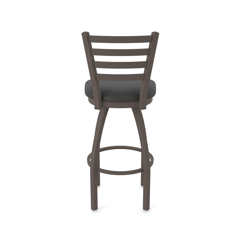 Jackie Swivel Stool, Bronze, Vinyl-Canter Iron, Extra Tall (36" Seat Height)