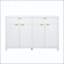 Buffet scandinave à motif de vagues avec tablettes réglables-537227321