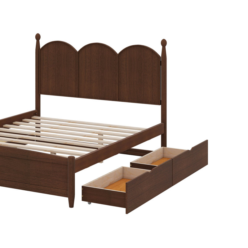 Grand lit plateforme avec lit gigogne