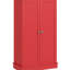 Garde-manger de cuisine rouge de 104 cm (41 po), avec 12 tablettes de porte et un grand espace de rangement. Étagères d'armoire rouges, 5 compartiments intelligibles.