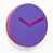 Glossy and purple matt