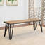 Ensemble de 6 ensembles repas: table en épingle à cheveux, 4 chaises attrayantes et ensemble de banc:-1208309559-1208309555