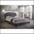 Gray Fabric Queen Bed