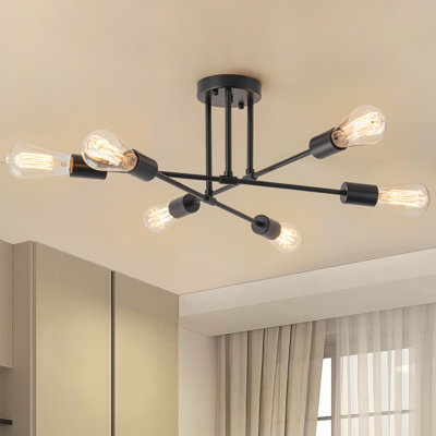 Luminaire linéaire moderne 6 lumières Spoutnik