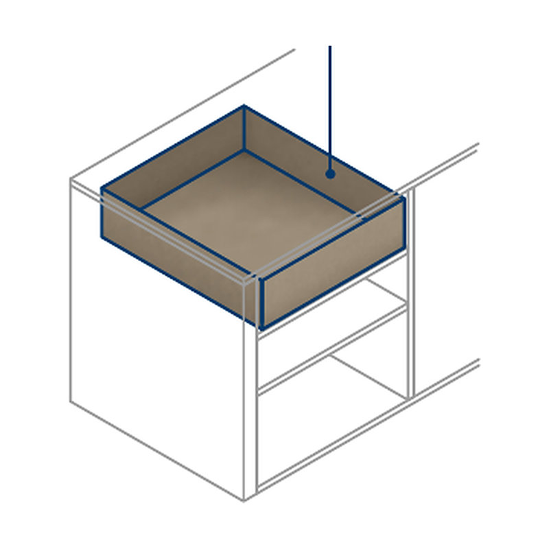 Valet Velours, 3.875" H x 14" W x 16.5" D