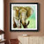 Painterly Elephant - reproduction d'art sur papier encadrée-1702407055-1702407090
