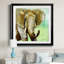Painterly Elephant - reproduction d'art sur papier encadrée-1702407055-1702407090