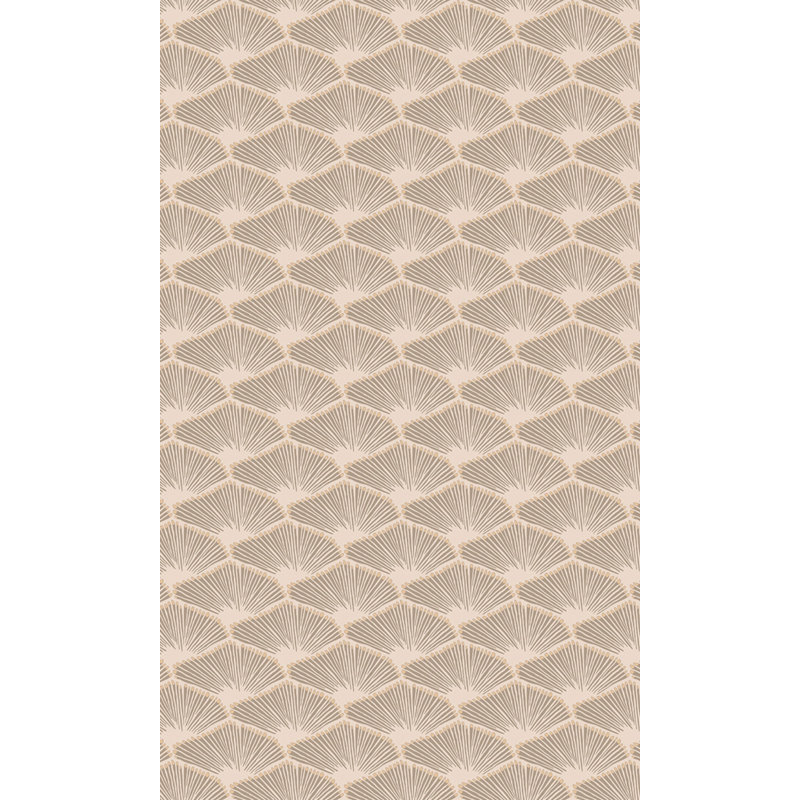 Ehrin Geometric Double Roll, Beige