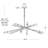Cobra 12 - Light Dimmable Sputnik Modern Linear Chandelier-87294191-87294189
