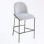 Ensemble de 2 tabourets de bar rembourrés en métal avec repose-pieds-399452073-399452074